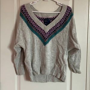 V Neck American Eagle sweater 3/4th arm length